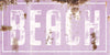 Vintage Rust Beach Sign