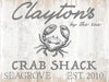 Crab Shack  - Personalized Beach Name Sign
