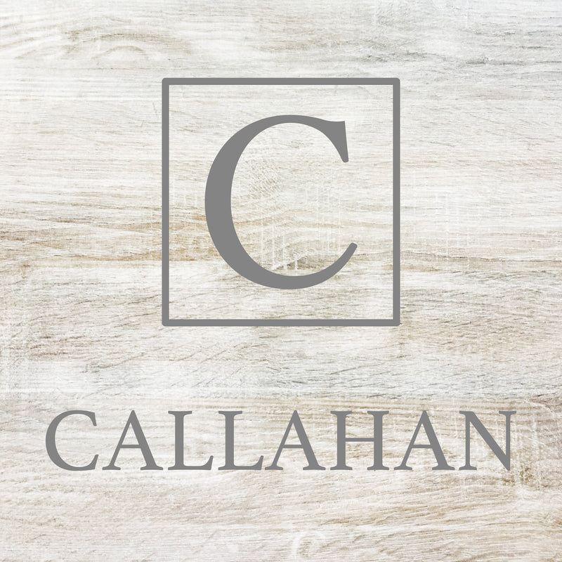 Initial Square Personalized Name Sign