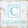 Initial Square Personalized Name Sign