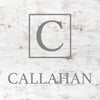 Initial Square Personalized Name Sign
