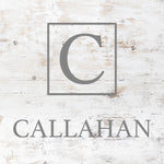 Initial Square Personalized Name Sign