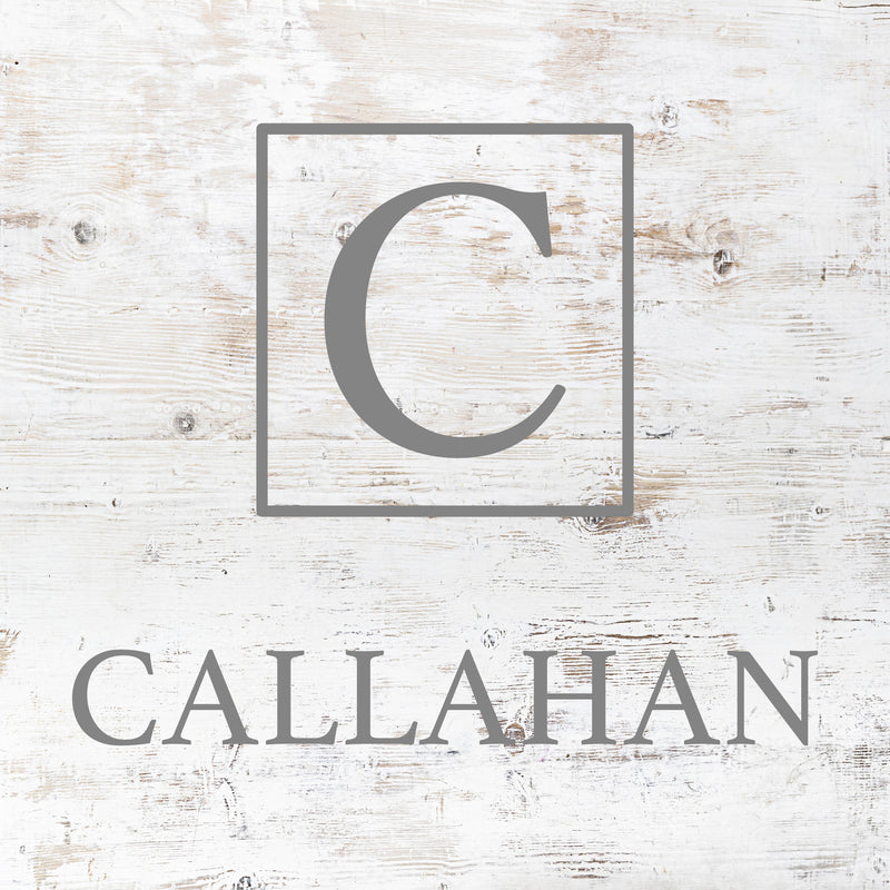 Initial Square Personalized Name Sign