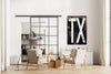 Urban Grunge State Initials - Personalized Sign