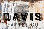 Rustic Cattle Company - Personalized Farmhouse Sign