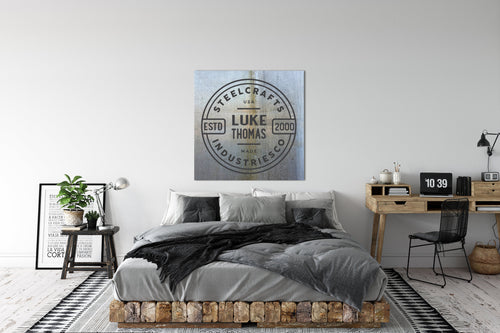Vintage Steelcrafts Square Personalized Name Sign